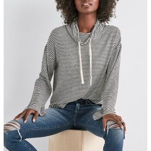 Lucky Brand Cloud Jersey Funnel Neck Hoodie